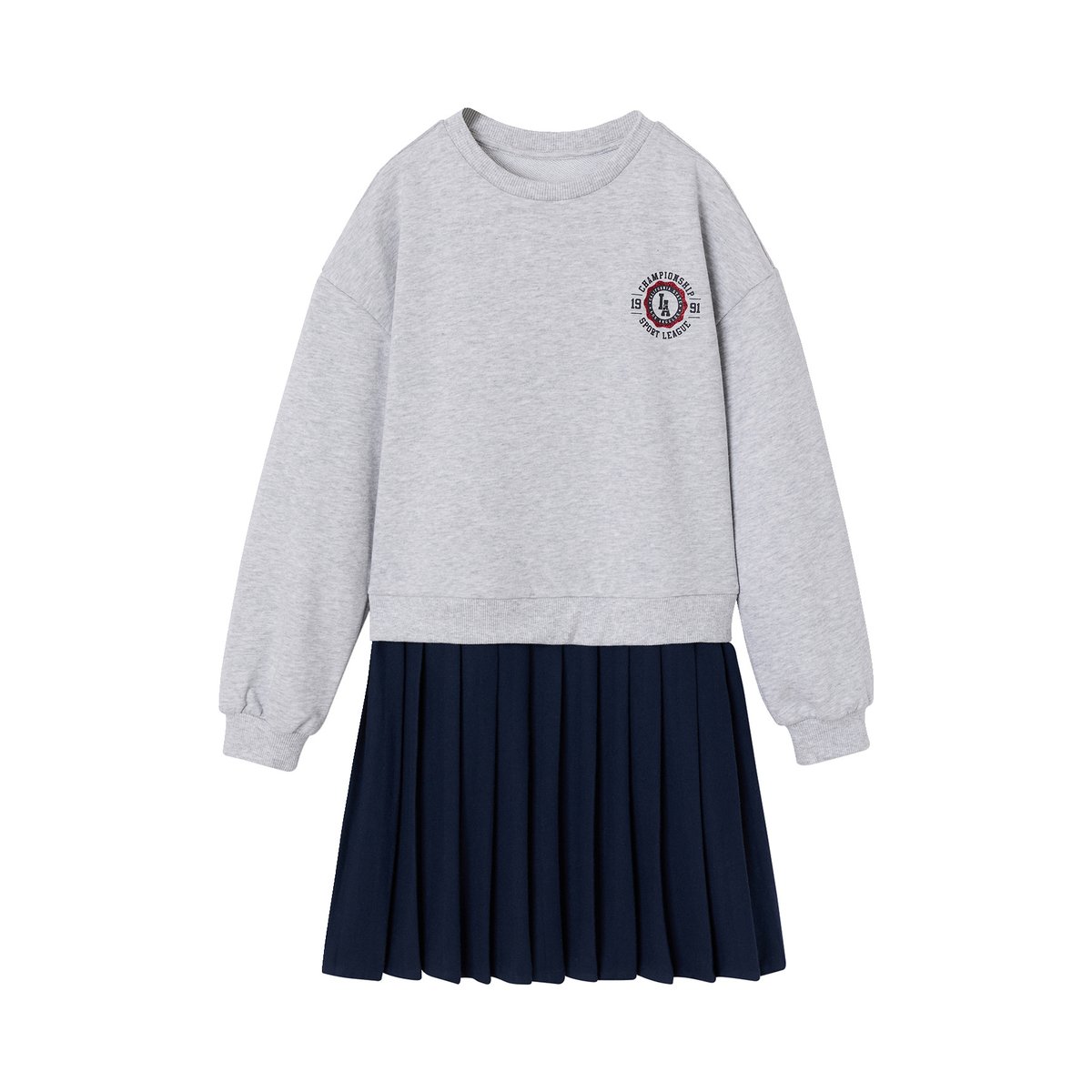 Robe manches longues gris, JONEN