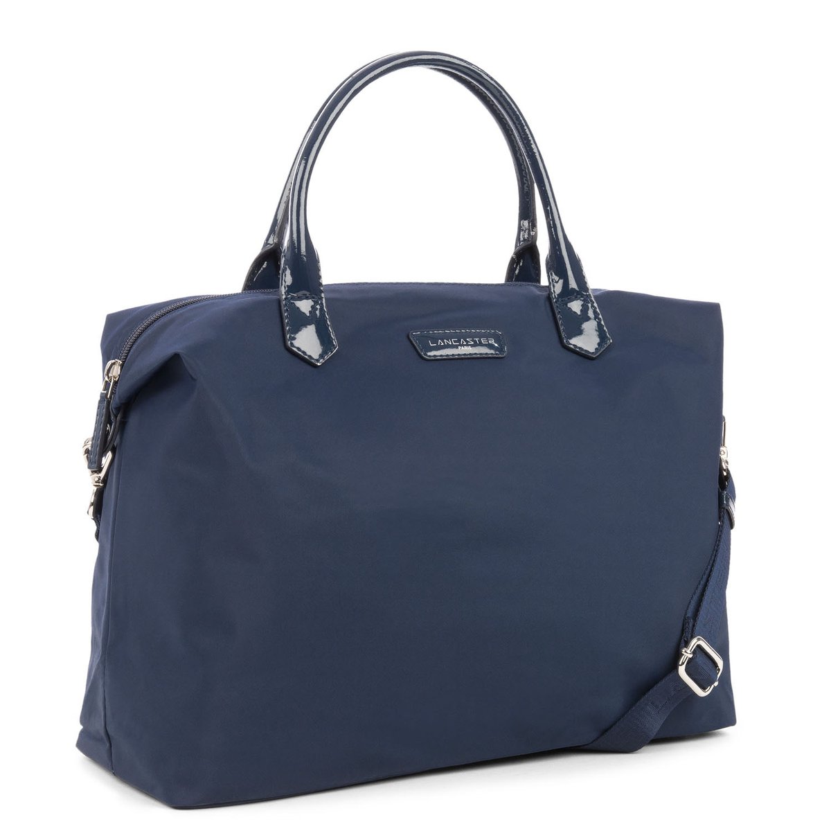 Grand sac cabas main BASIC VERNI bleu foncé, LANCASTER