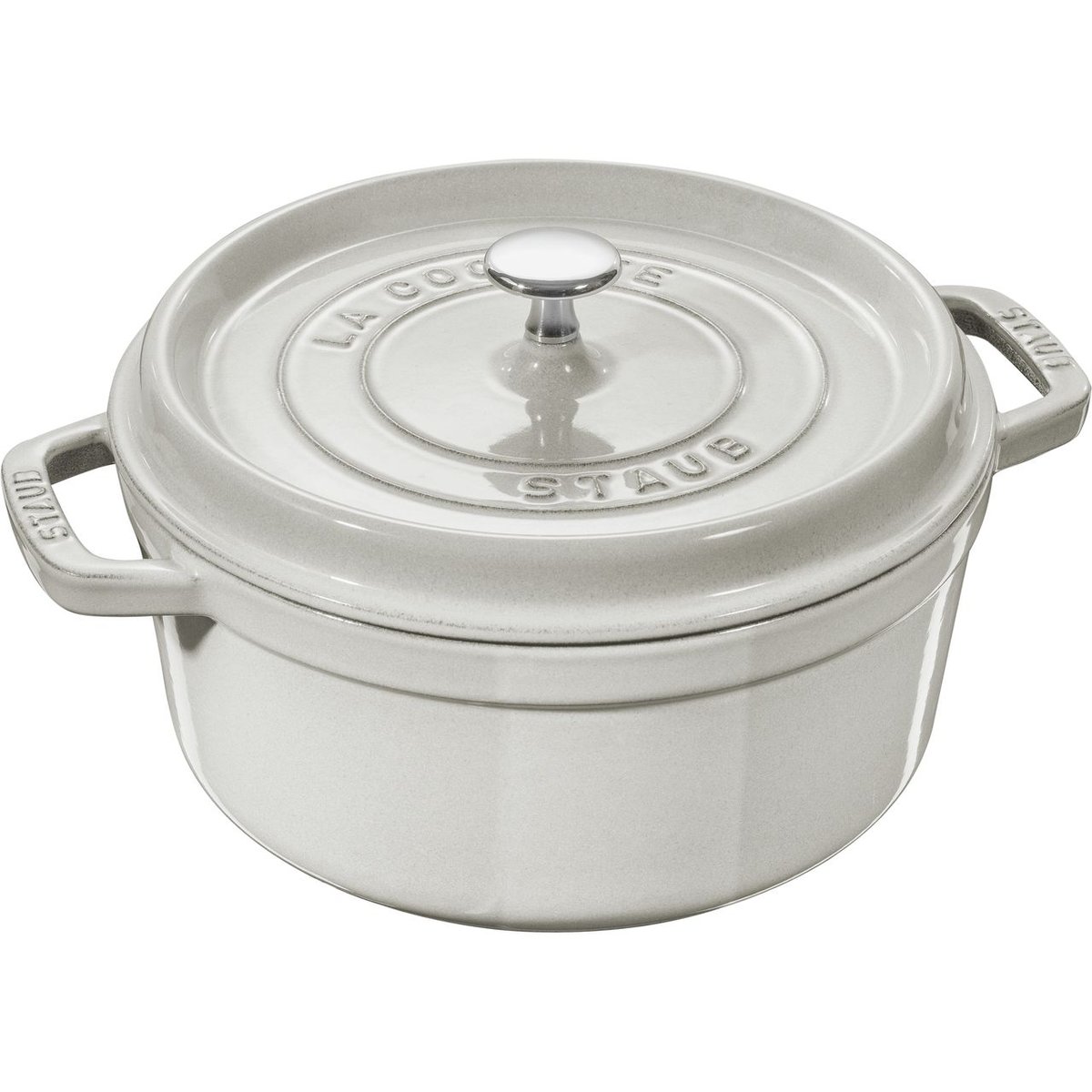 Cocotte ronde 24 cm Truffe blanche truffe blanche, STAUB