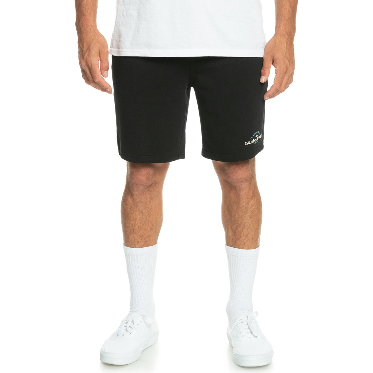 Short en molleton LOCAL SURF noir black, QUIKSILVER