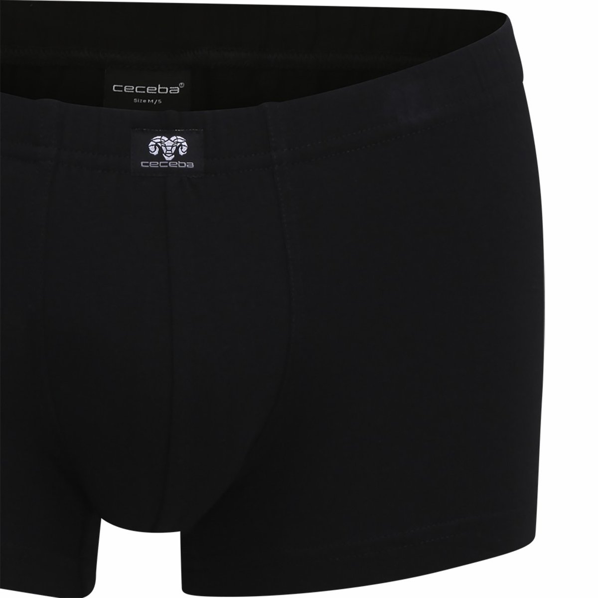 Boxer coton fermée noir, CECEBA