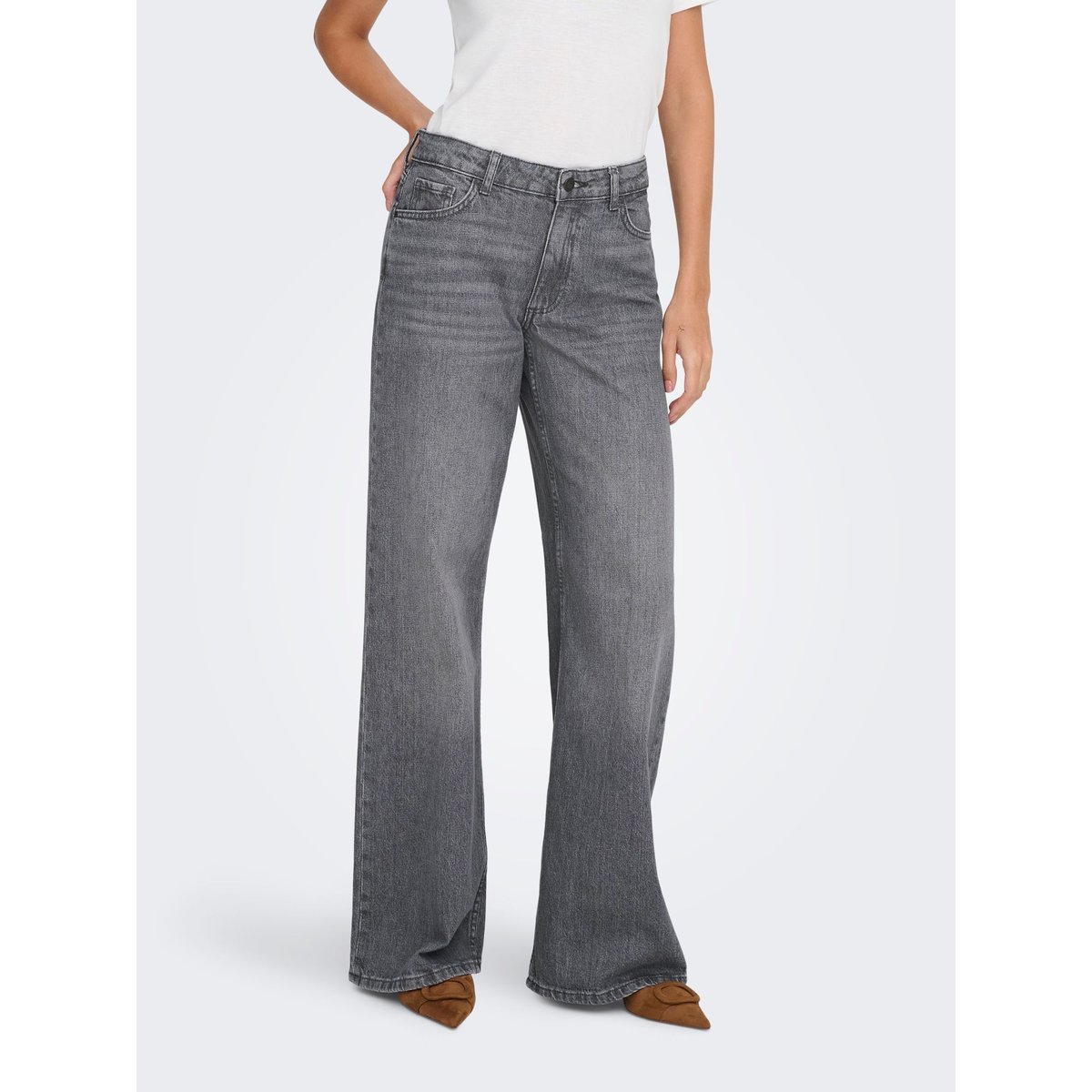 Jean À Jambe Large medium grey denim, JDY