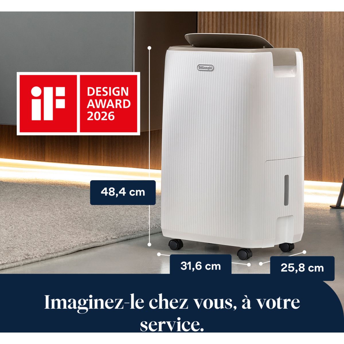 Deshumidificateur DEP214 couleur unique, DELONGHI