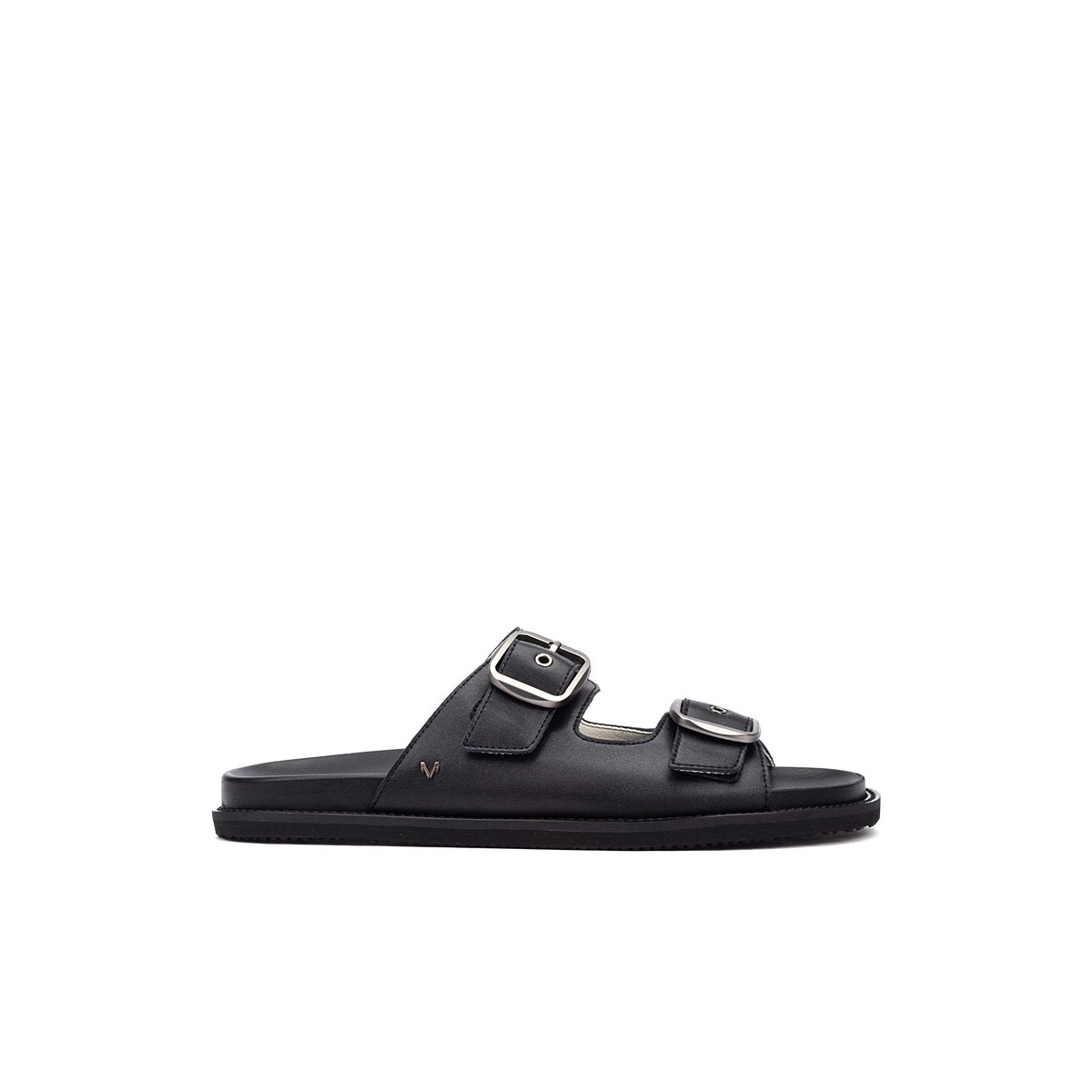 Sandales plates cuir Grant black, MARTINELLI