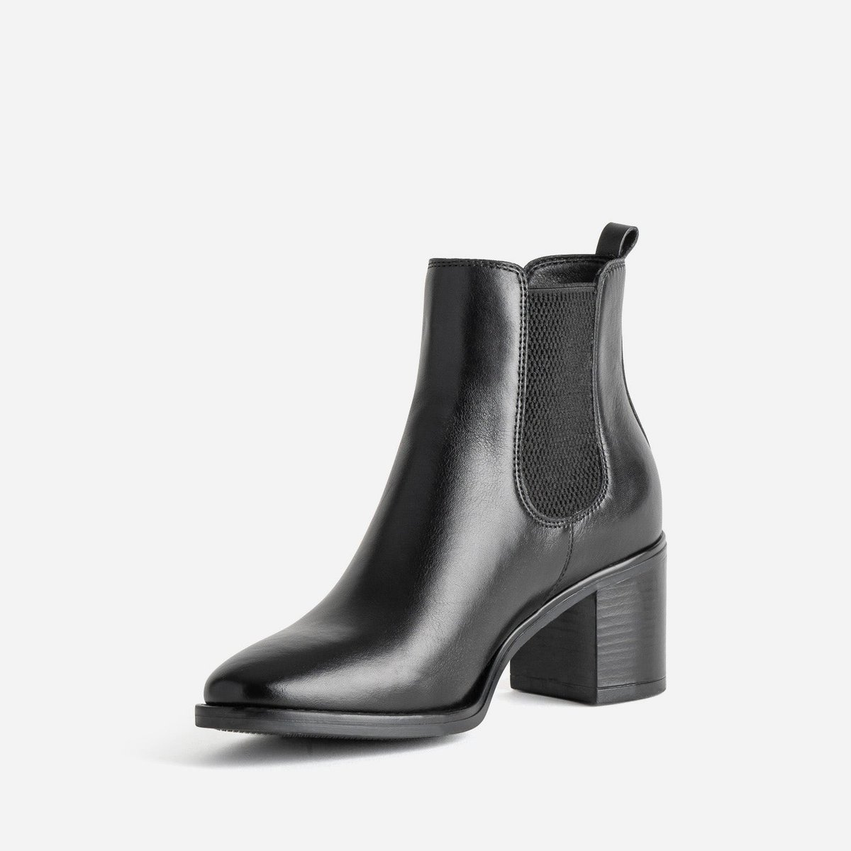 Boots À Talon en cuir NEKKARA noir, ERAM