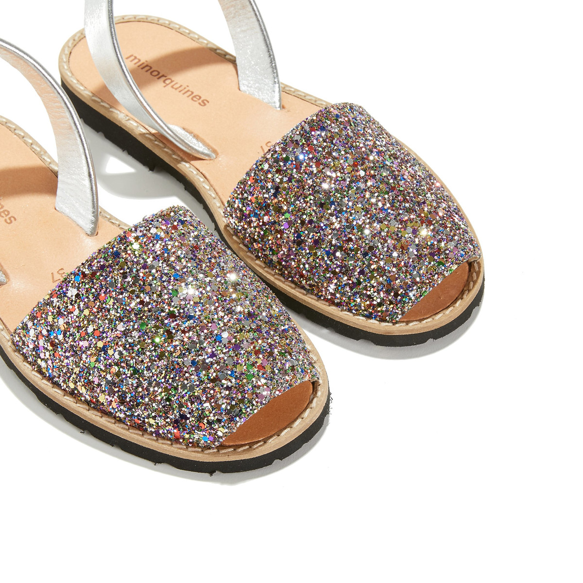 Sandali paillettes piatti AVARCA PAILLETTES multicolore, MINORQUINES