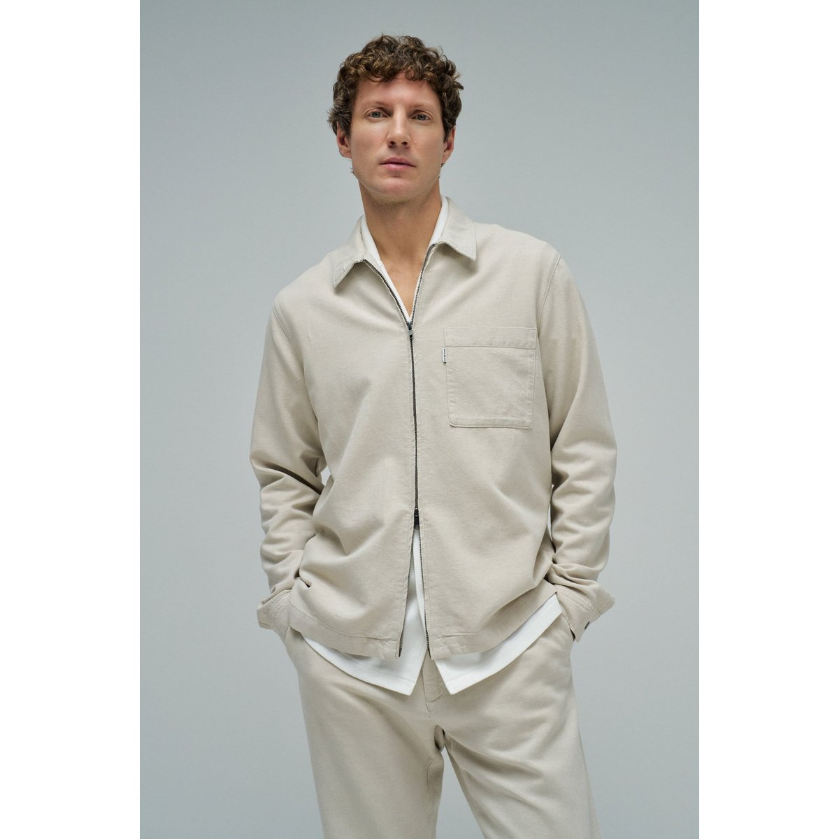SURCHEMISE EN LIN beige, SALSA JEANS