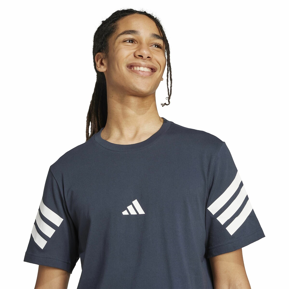 T-shirt 3 stripes Future Icons donkerblauw, ADIDAS SPORTSWEAR
