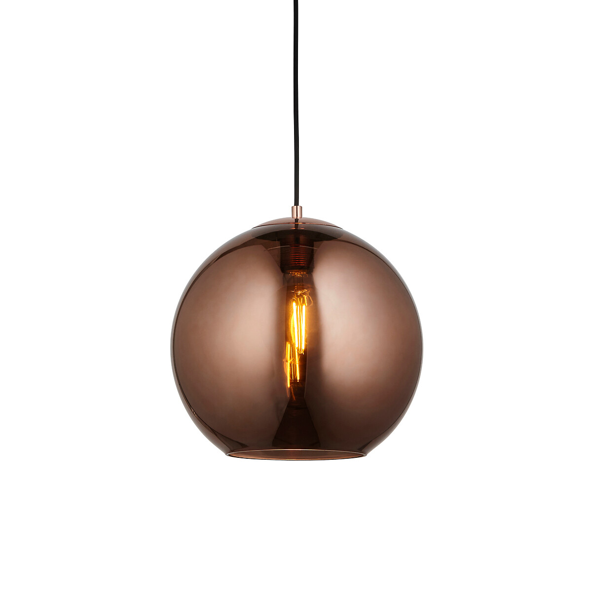 Bocco Mirrored Glass Pendant Light black, SO'HOME