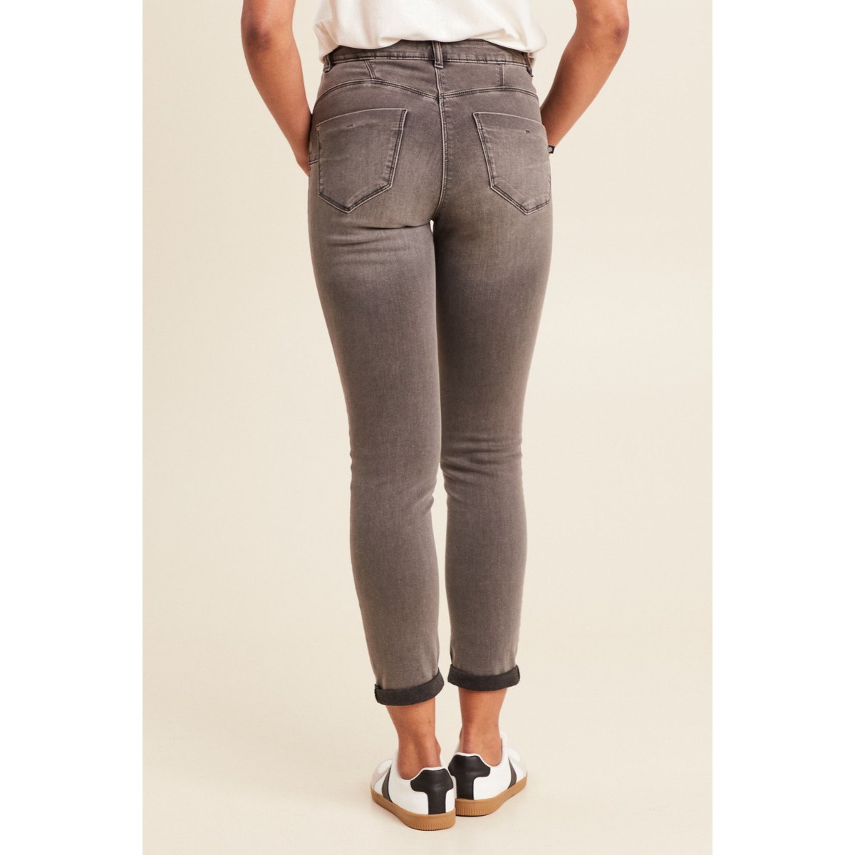 Pantalon ajusté 7/8ème gris, BREAL