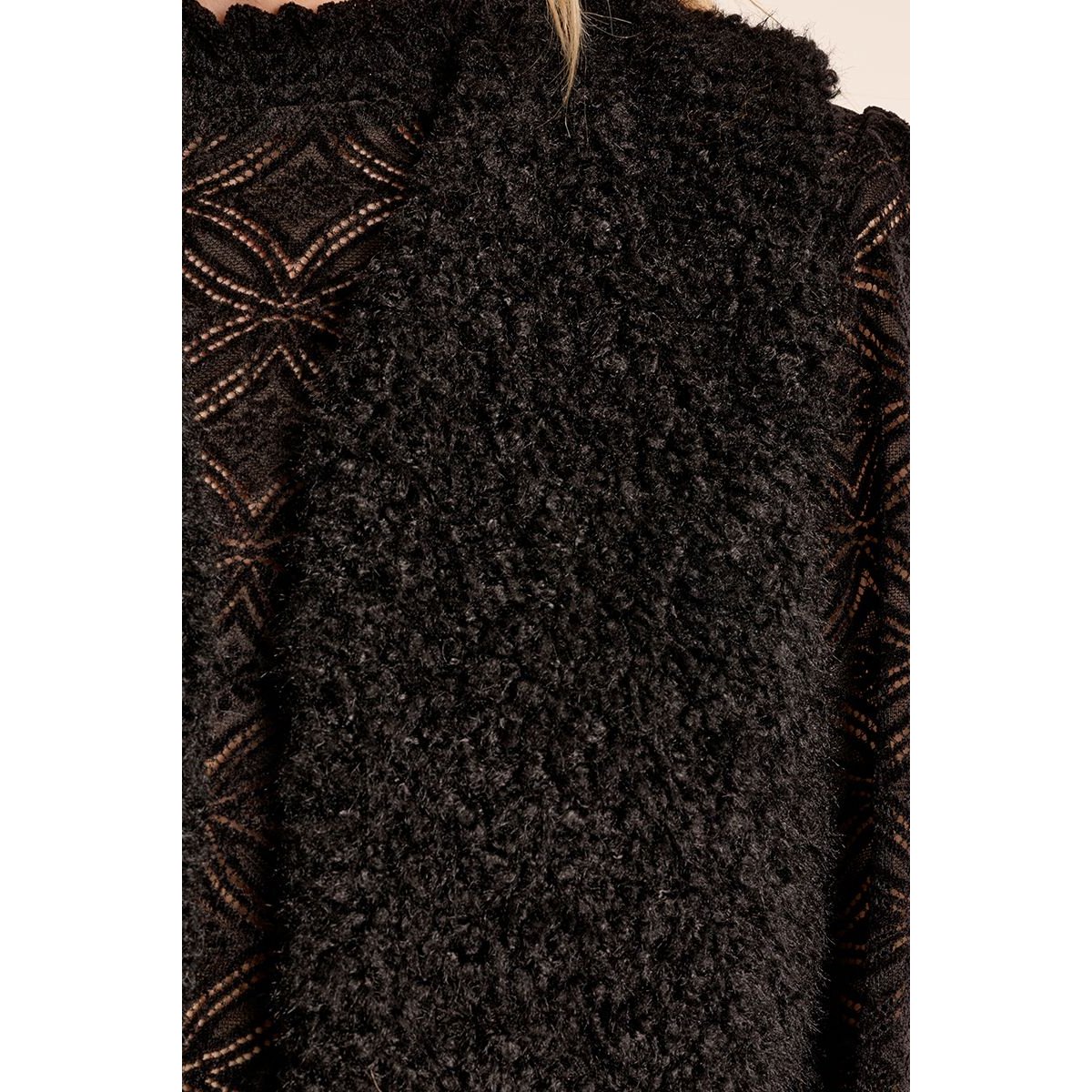 Veste sans manches imitation mouton noir, MOLLY BRACKEN