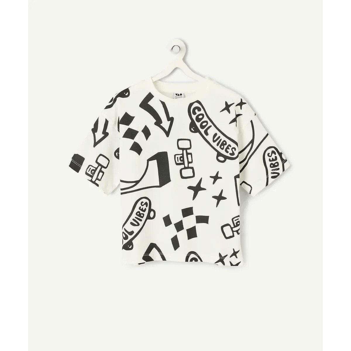 Printed Short Sleeve T-Shirt printed, TAPE A L'OEIL