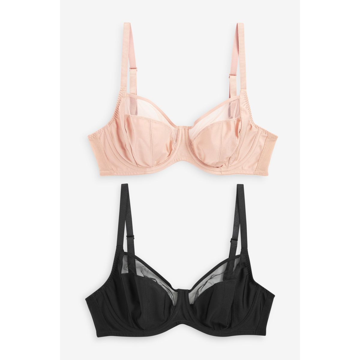 Soutien-gorge, lot de 2 noir/chair, NEXT