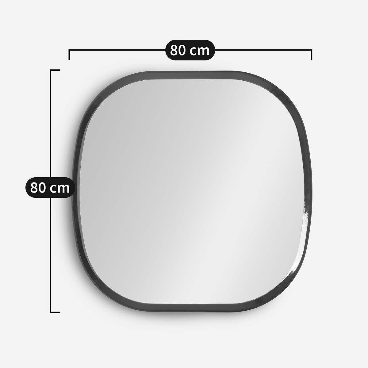 Orion Organic Lacquered Mirror, Height 80cm burgundy, AM.PM