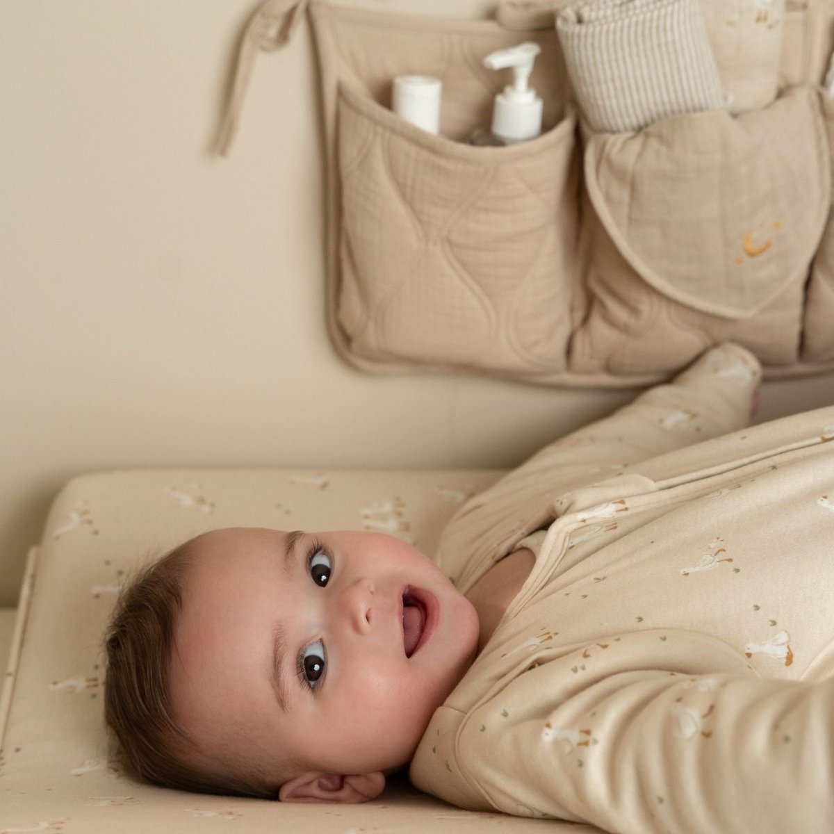 Gigoteuse hiver blanc, beige, LITTLE DUTCH