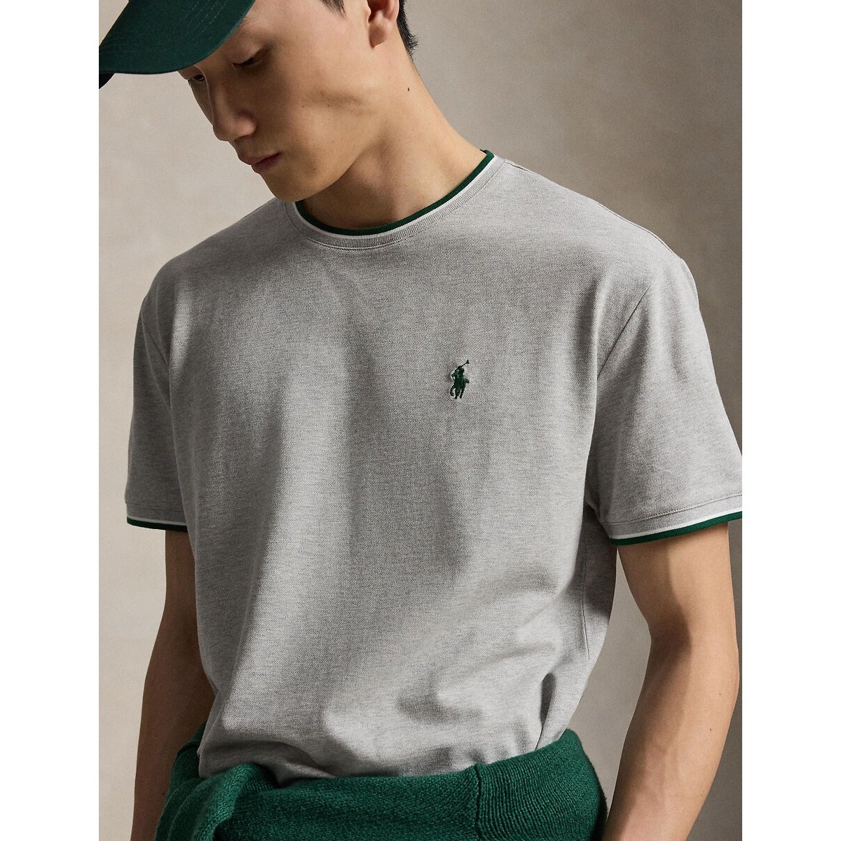 Tipped T-Shirt grey, POLO RALPH LAUREN