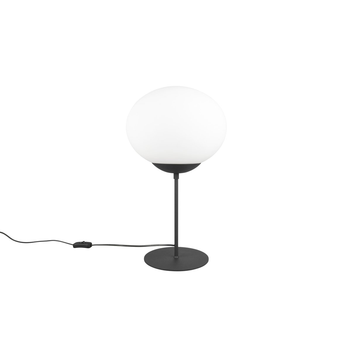 Lampe design en métal vintage, FOMENTO noir, TRIO