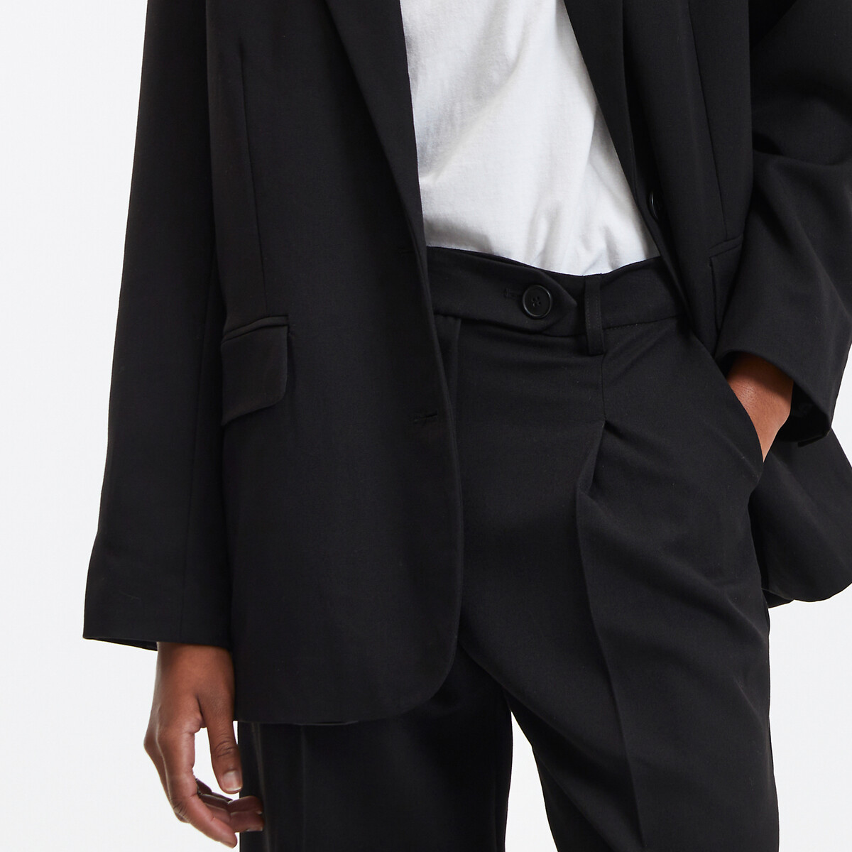 Wide Leg Trousers with Pleats black, LA REDOUTE COLLECTIONS