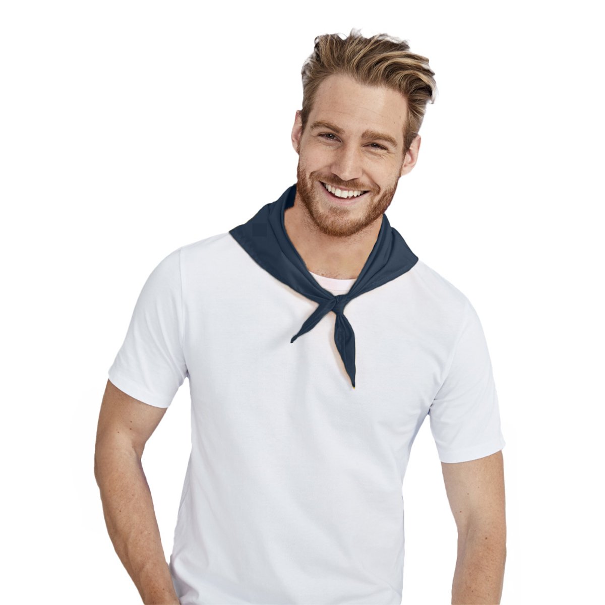 Bandana uni bleu marine, SOLS