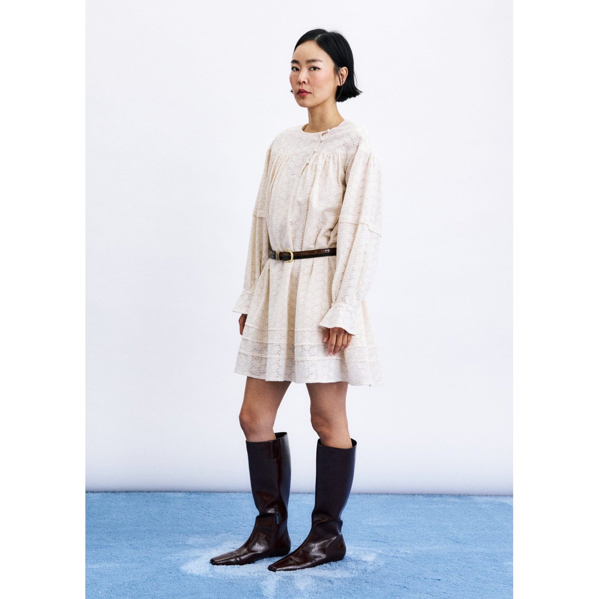 Robe Skyros en coton SKYROS beige crème, FRNCH