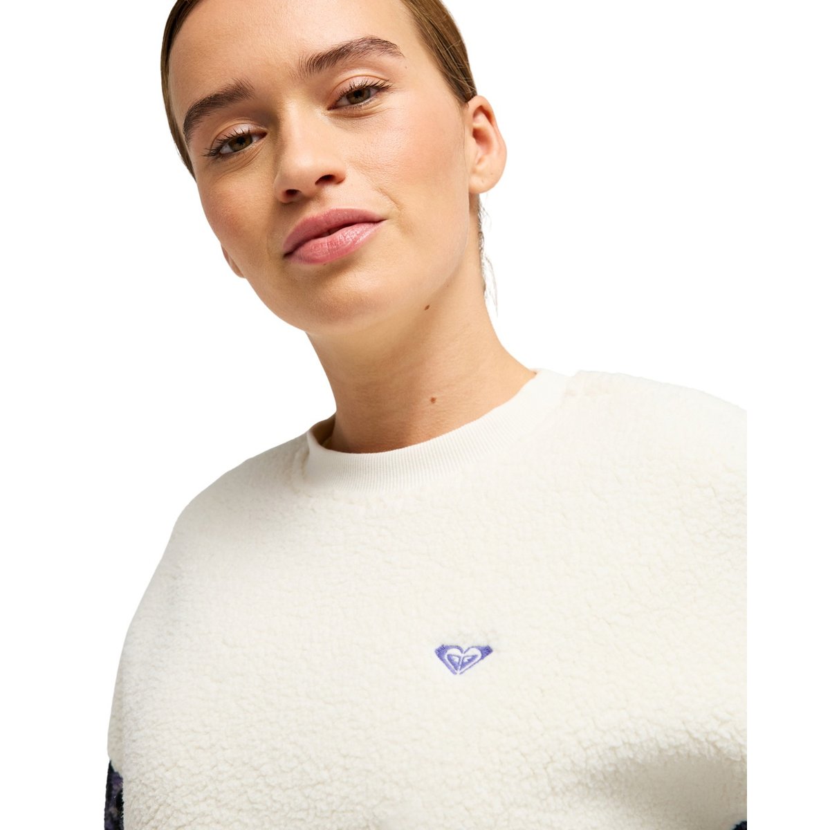 Polaire de sport WAVES OF WARMTH. blanc whisper white, ROXY