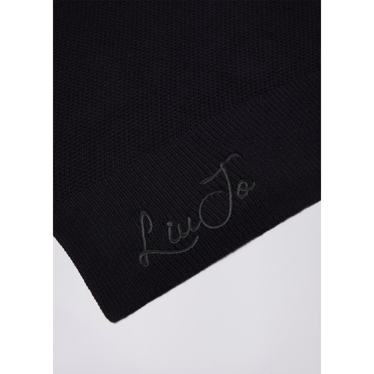 Écharpe avec logo noir, LIU JO