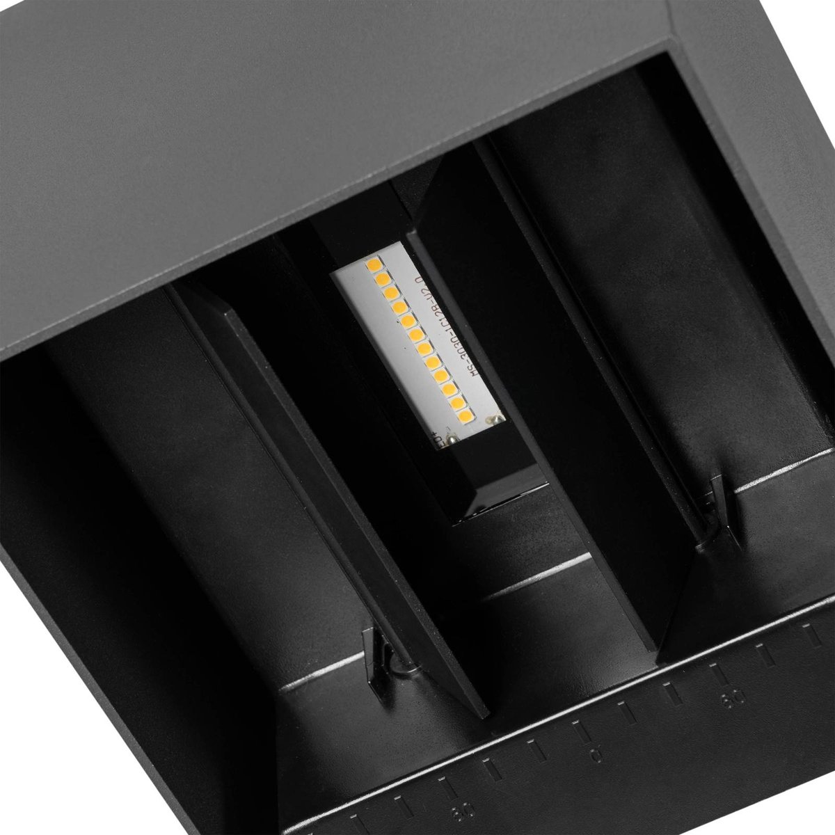Lampe solaire extérieur en aluminiumLED anthracite, PRIOS