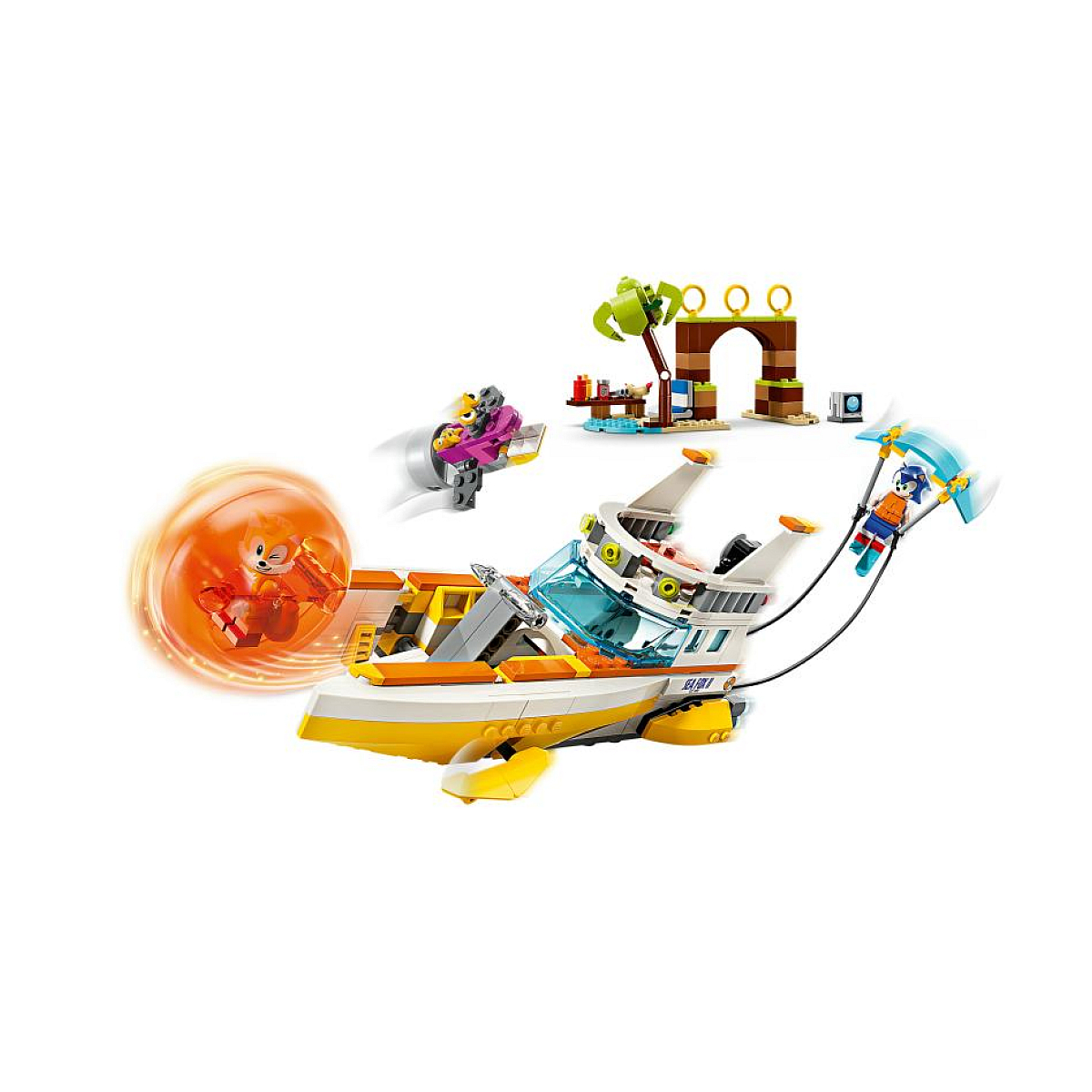 76997 Le bateau daventures de tails orange, LEGO
