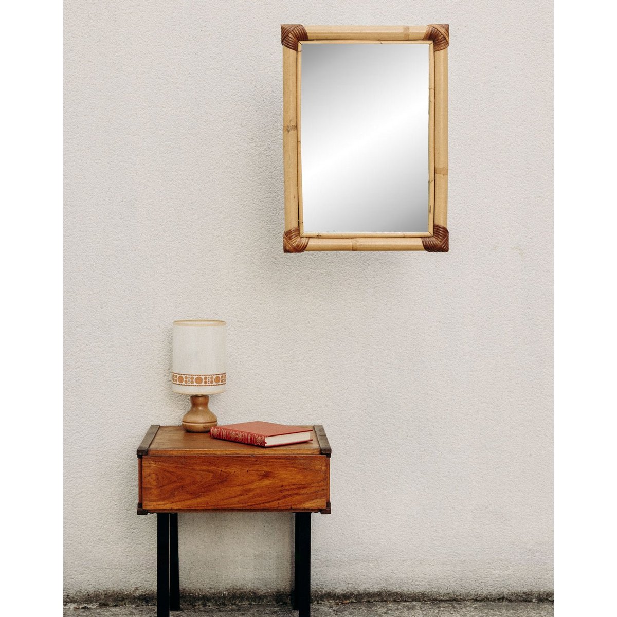 Table de chevet de style scandinave Maïa N°1510 - Bon état bois foncé, DEBONGOUT