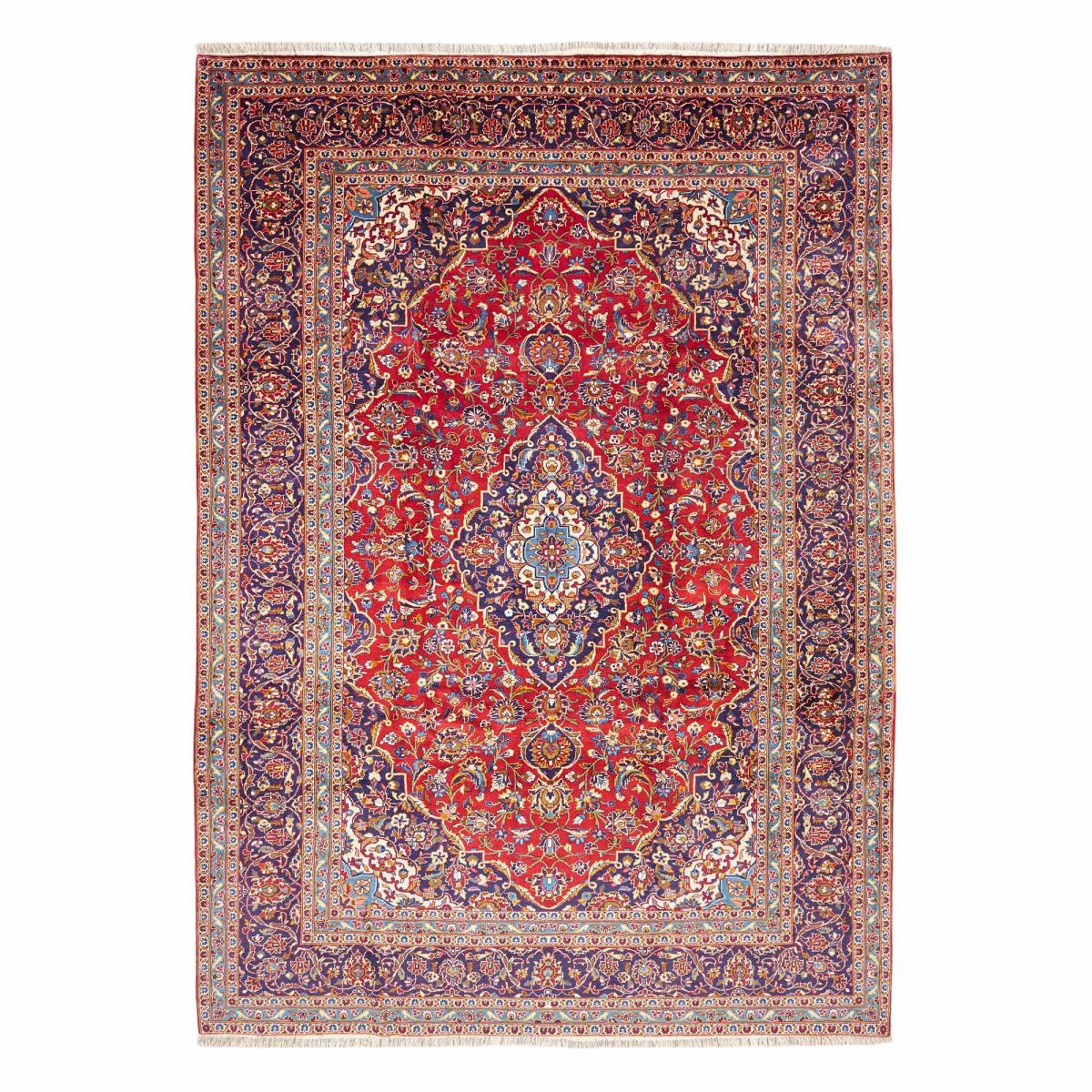 Tapis d'orient, motif oriental, noué main en laine, ARDAKAN 7 rouge, beige, bleu, UN AMOUR DE TAPIS