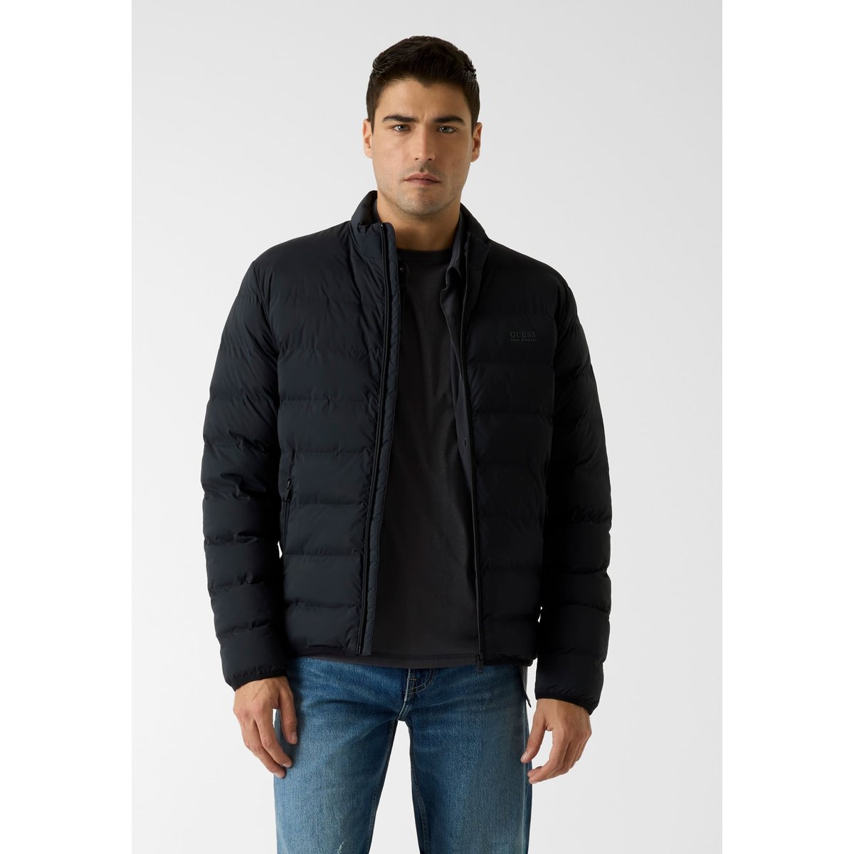 Doudoune Sans Coutures noir, GUESS
