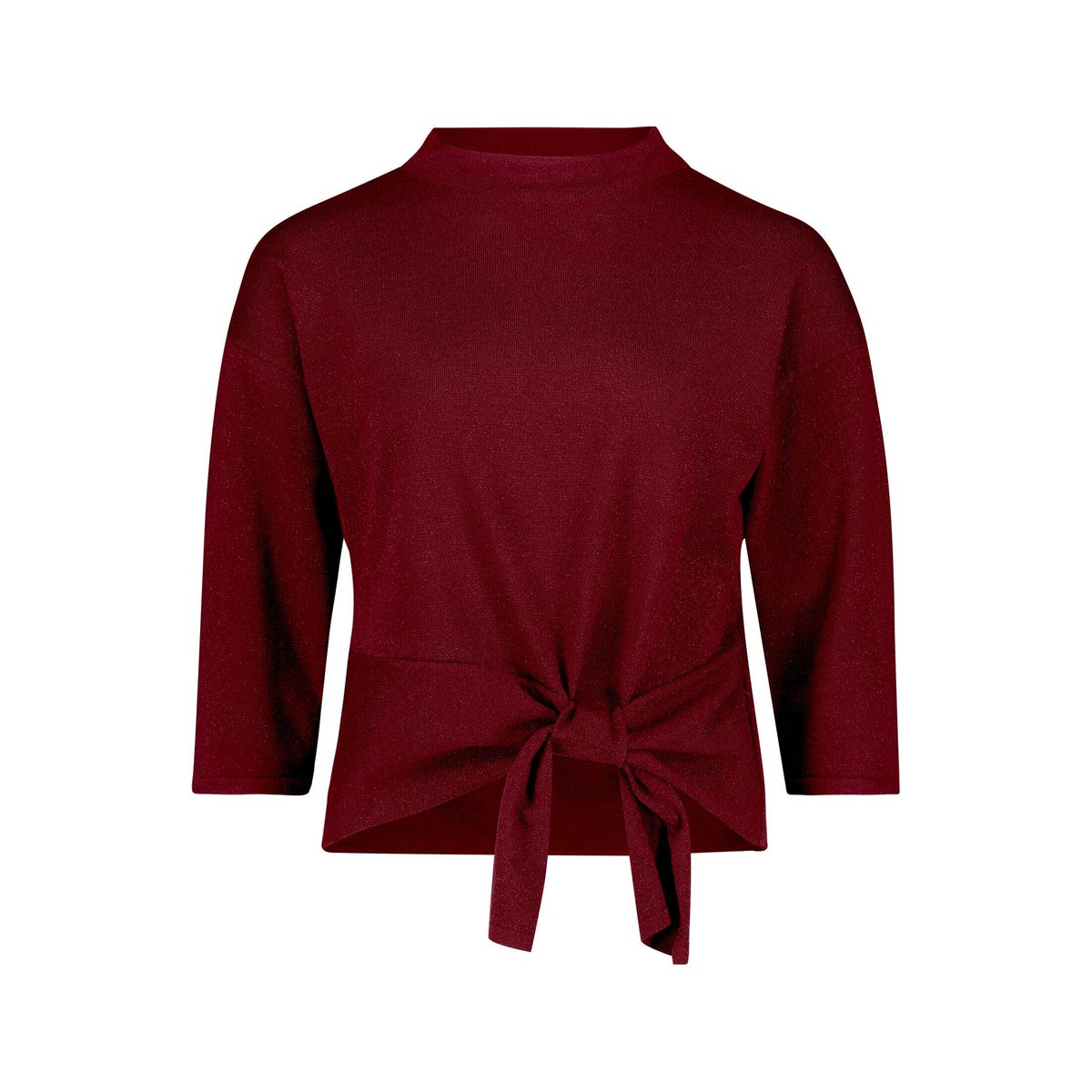 Pull-over en maille à nœud maroon banner, BETTY BARCLAY