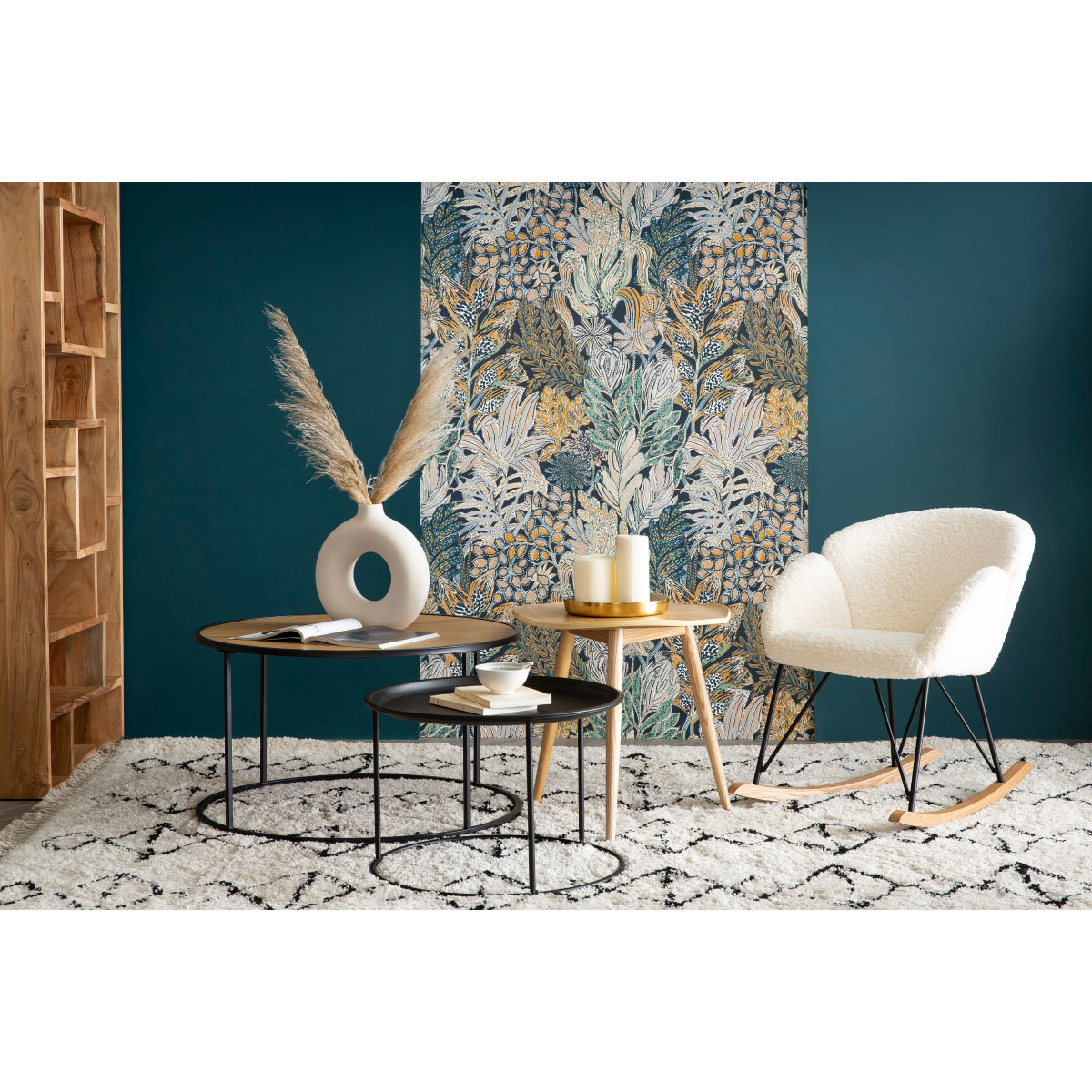 Rocking chair RHAPSODY blanc, MILIBOO