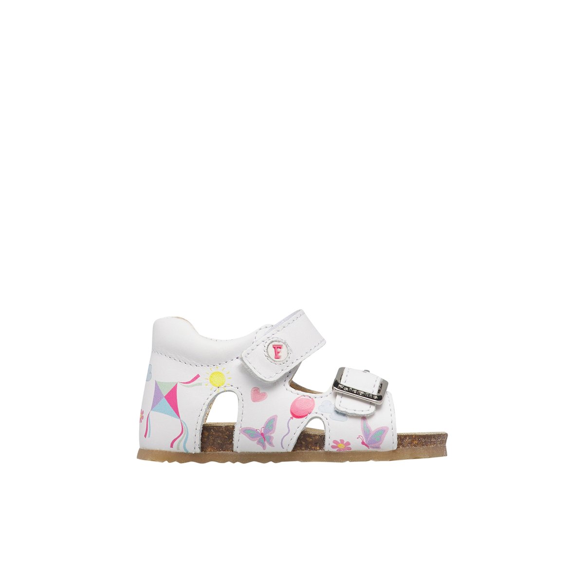 Sandales en cuir CLAUMY blanc-, FALCOTTO