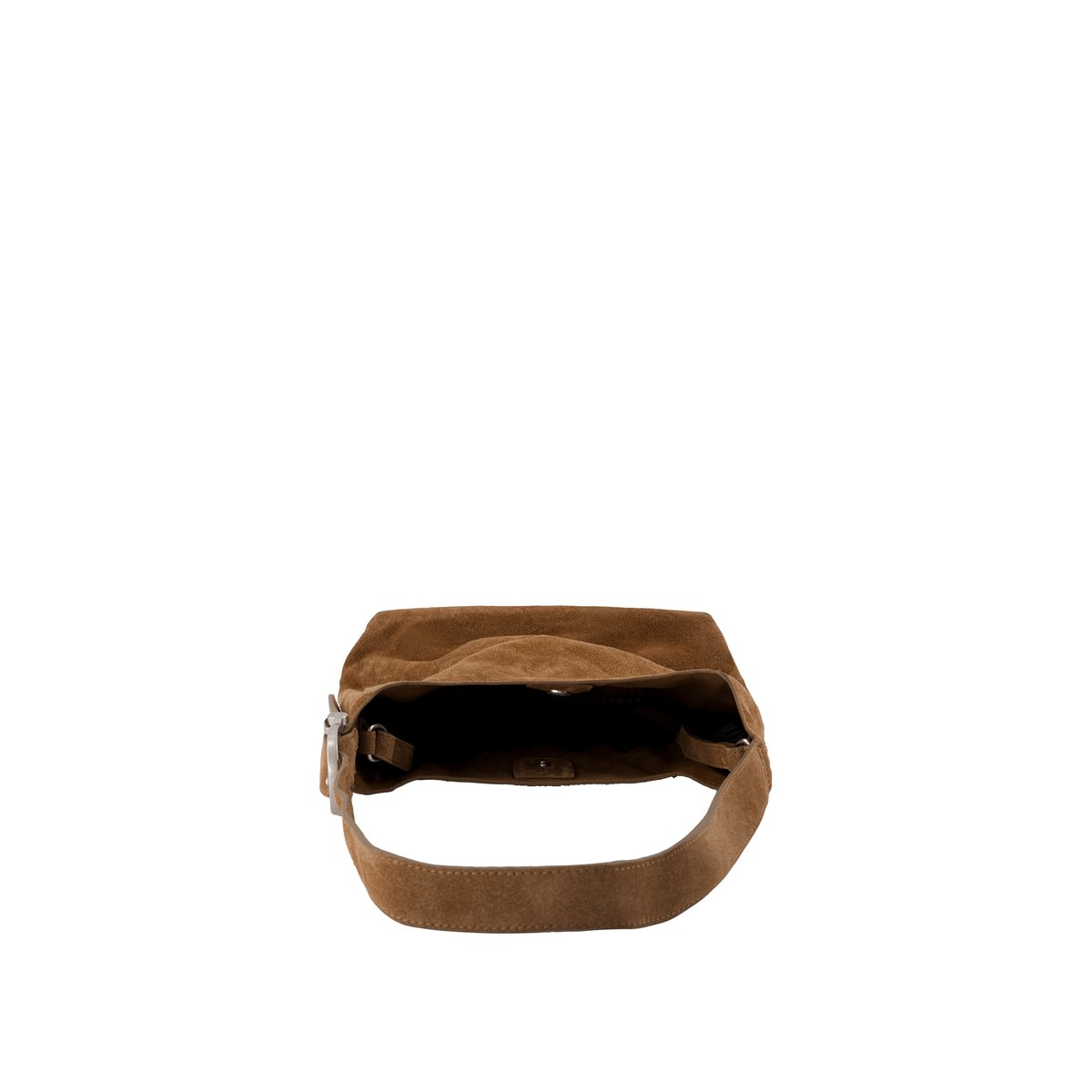 Sac seau cuir velours Taille M beige, IKKS