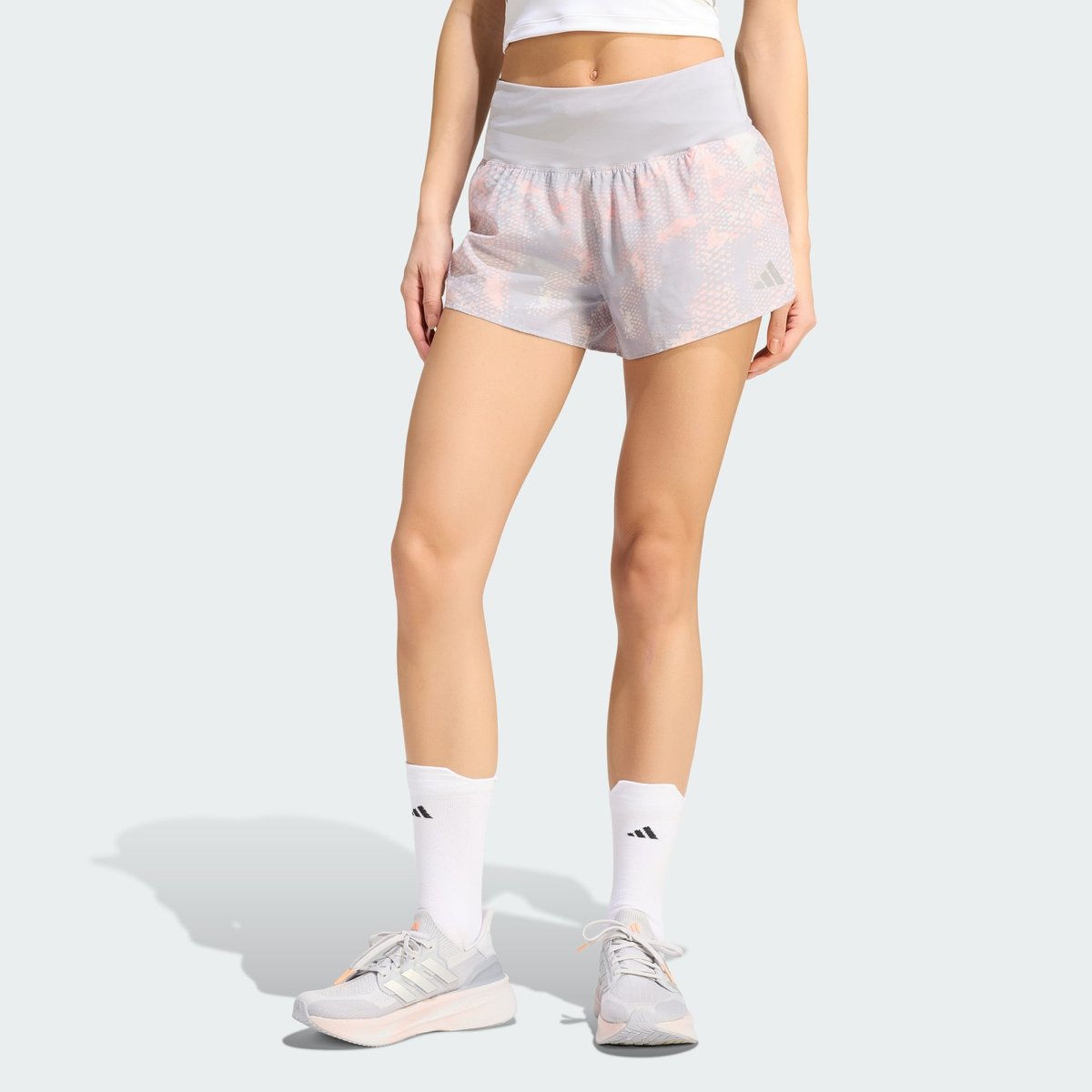 Short De Running Adi365 Animal Print Iconic Short De Running Adi365 Animal Print Iconic grey one / semi frozen turbo / glory grey, adidas Performance