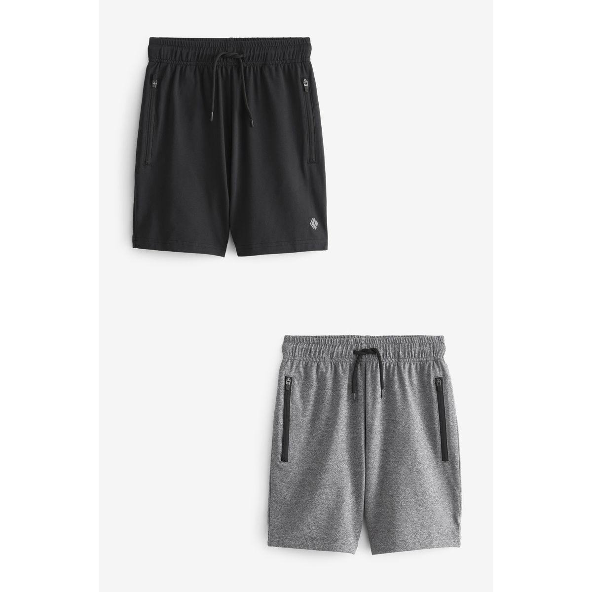 Short de sport légers, lot 2 noir/gris, NEXT
