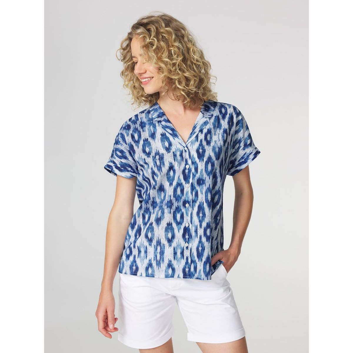Chemise manches courtes ETEILCHA encre, TBS