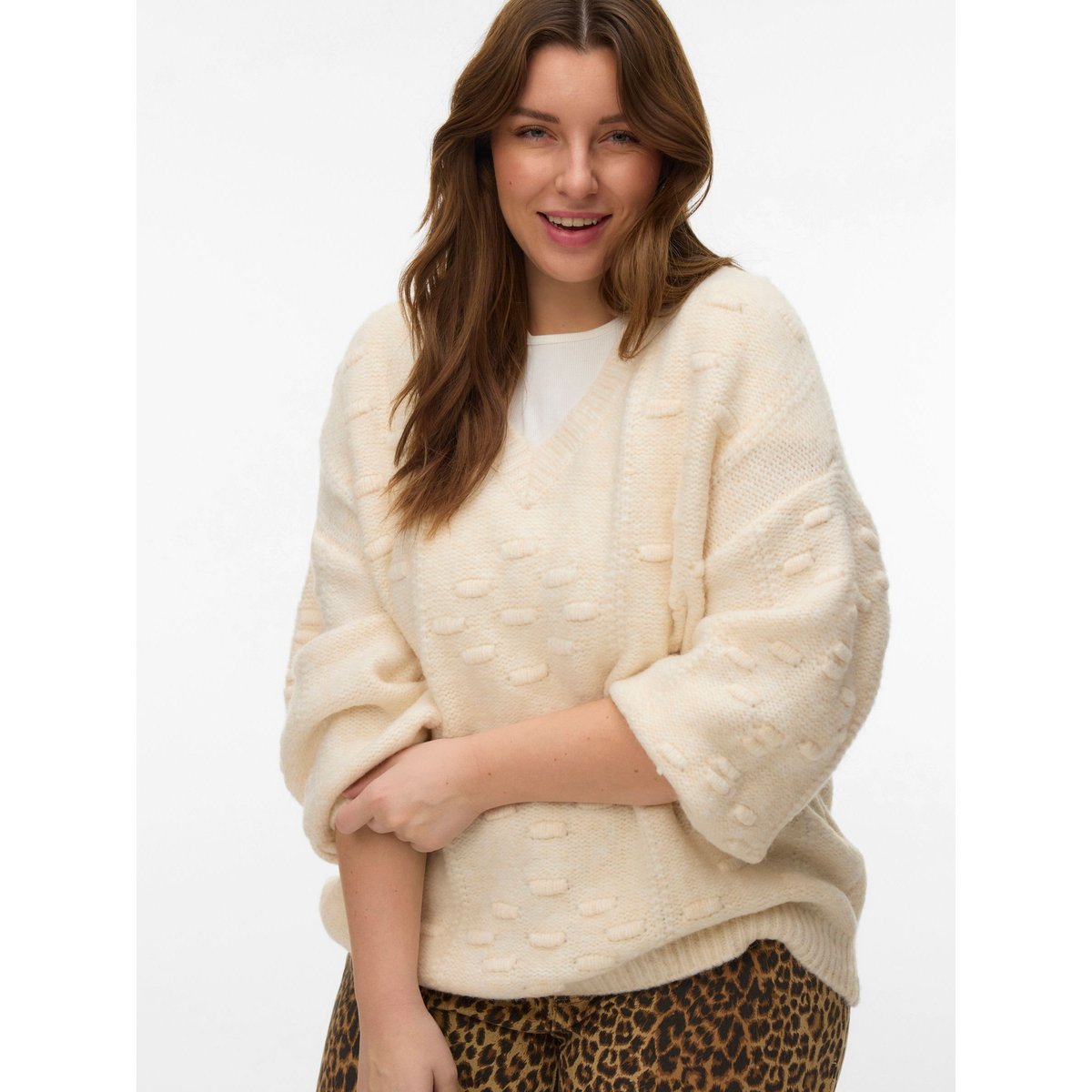 Pull En Maille birch, VERO MODA