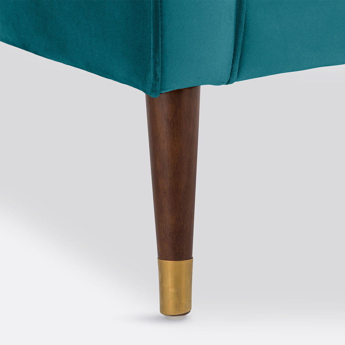 Fauteuil XXL, en velours, (Y) bleu canard, LA REDOUTE INTERIEURS
