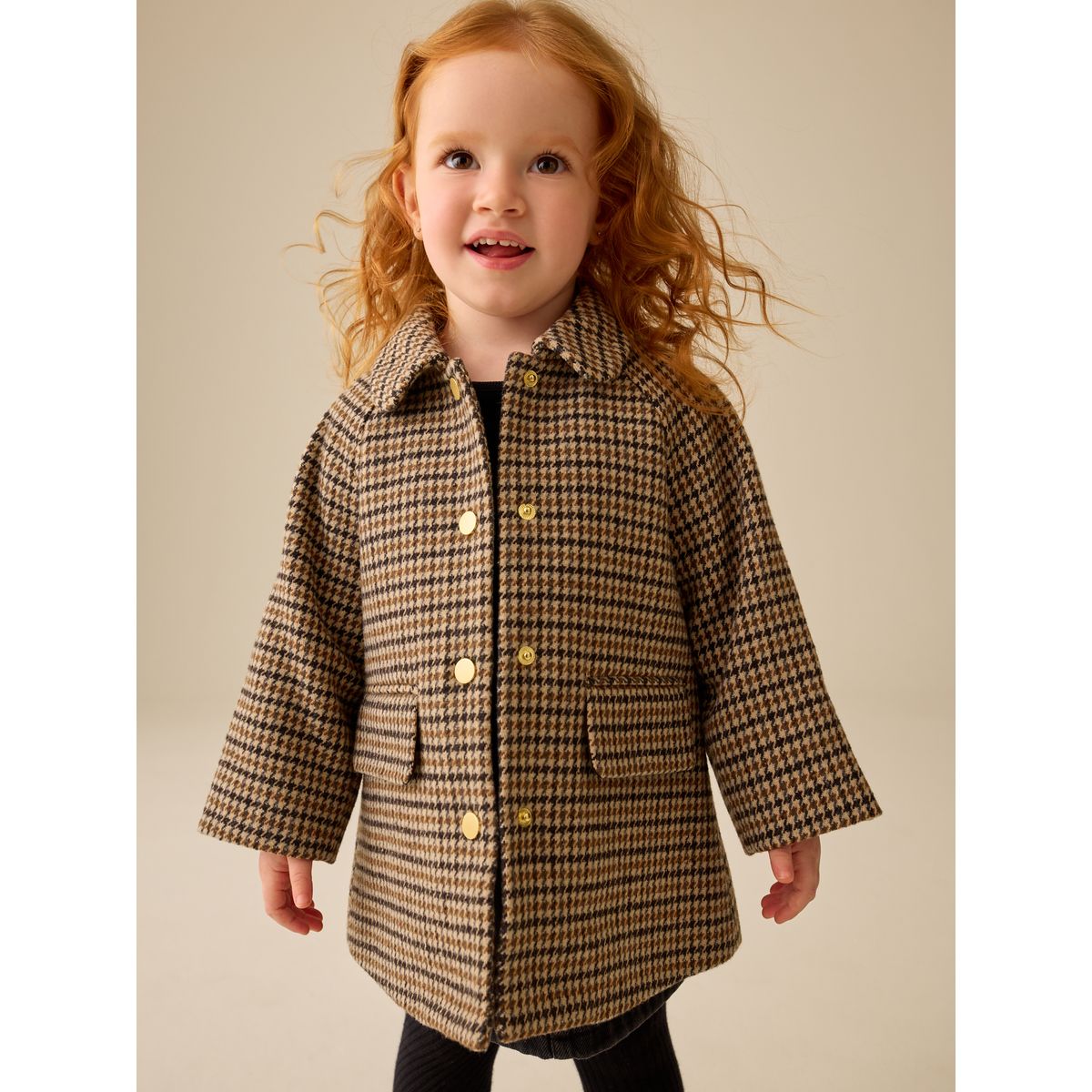 Manteau à carreaux emblématiques marron, NEXT