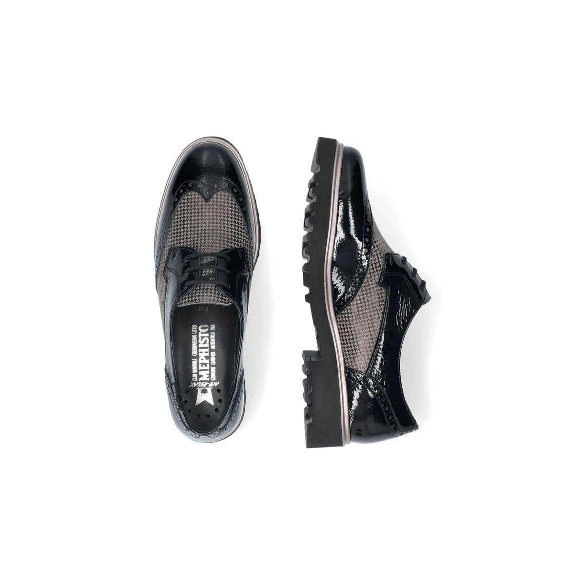 Mocassins en cuir SELENIA noir p5135, MEPHISTO