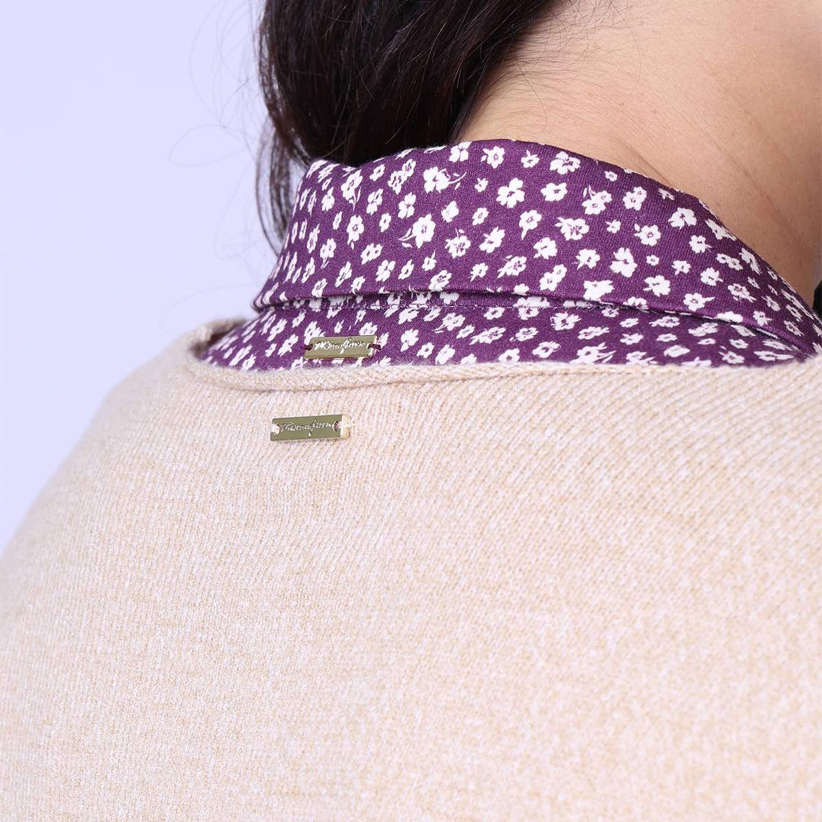 Pull sans manches beige, MISE AU GREEN