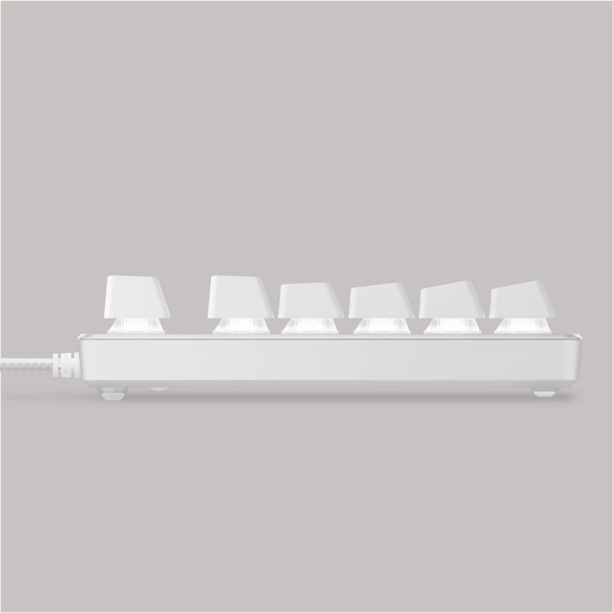 Clavier gamer K15 BLANC Progress couleur unique, SKILLKORP
