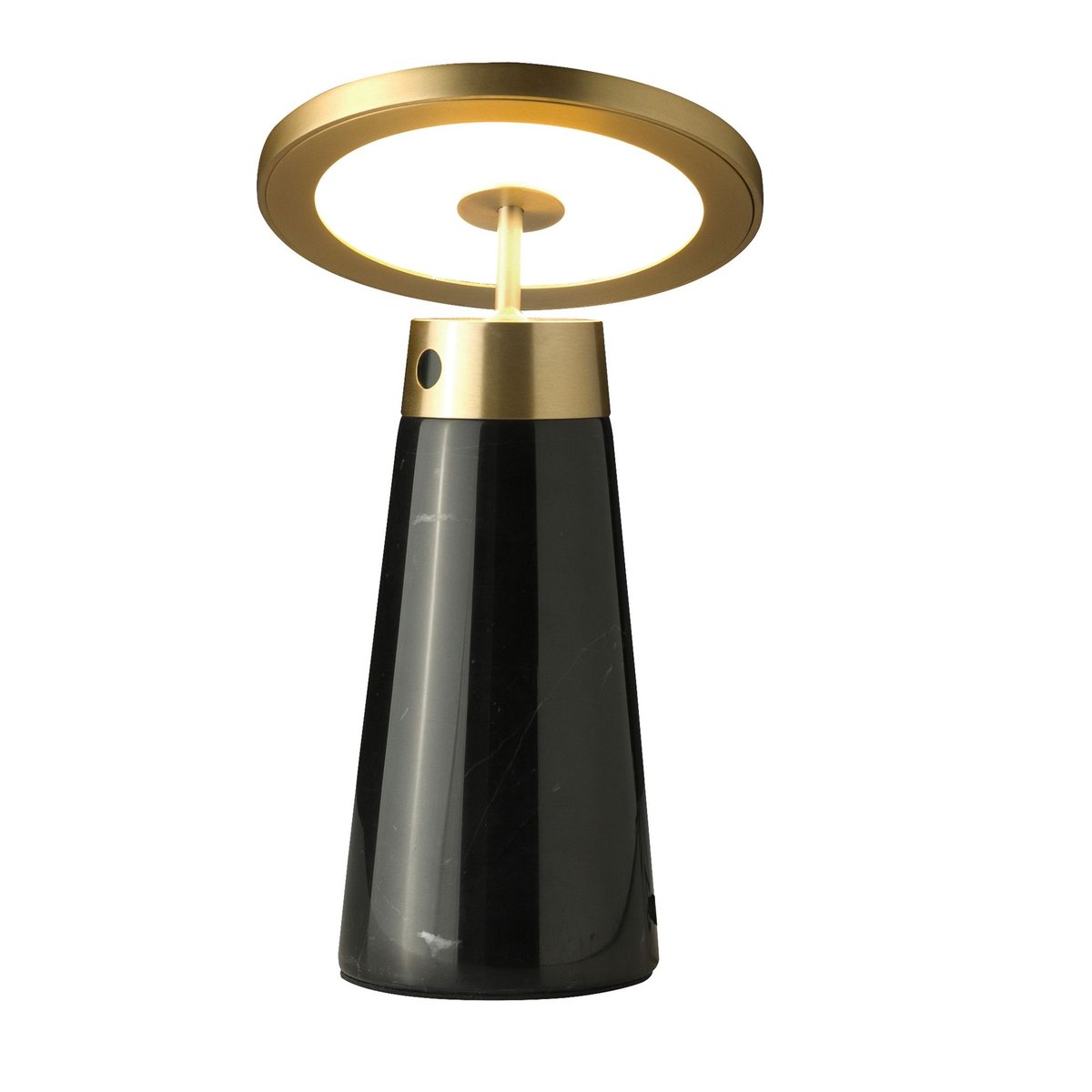 Lampe de bureau en marbre et acier noir | or, ANGEL CERDA