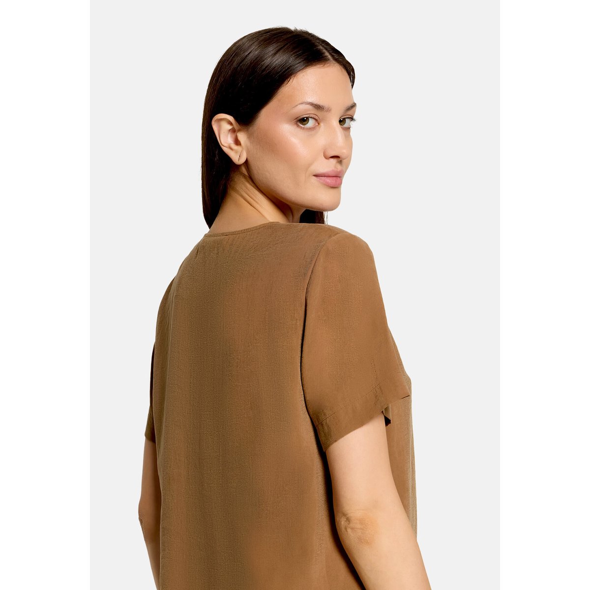 T-shirt façon blouse manches courtes classic nougat, BETTY BARCLAY