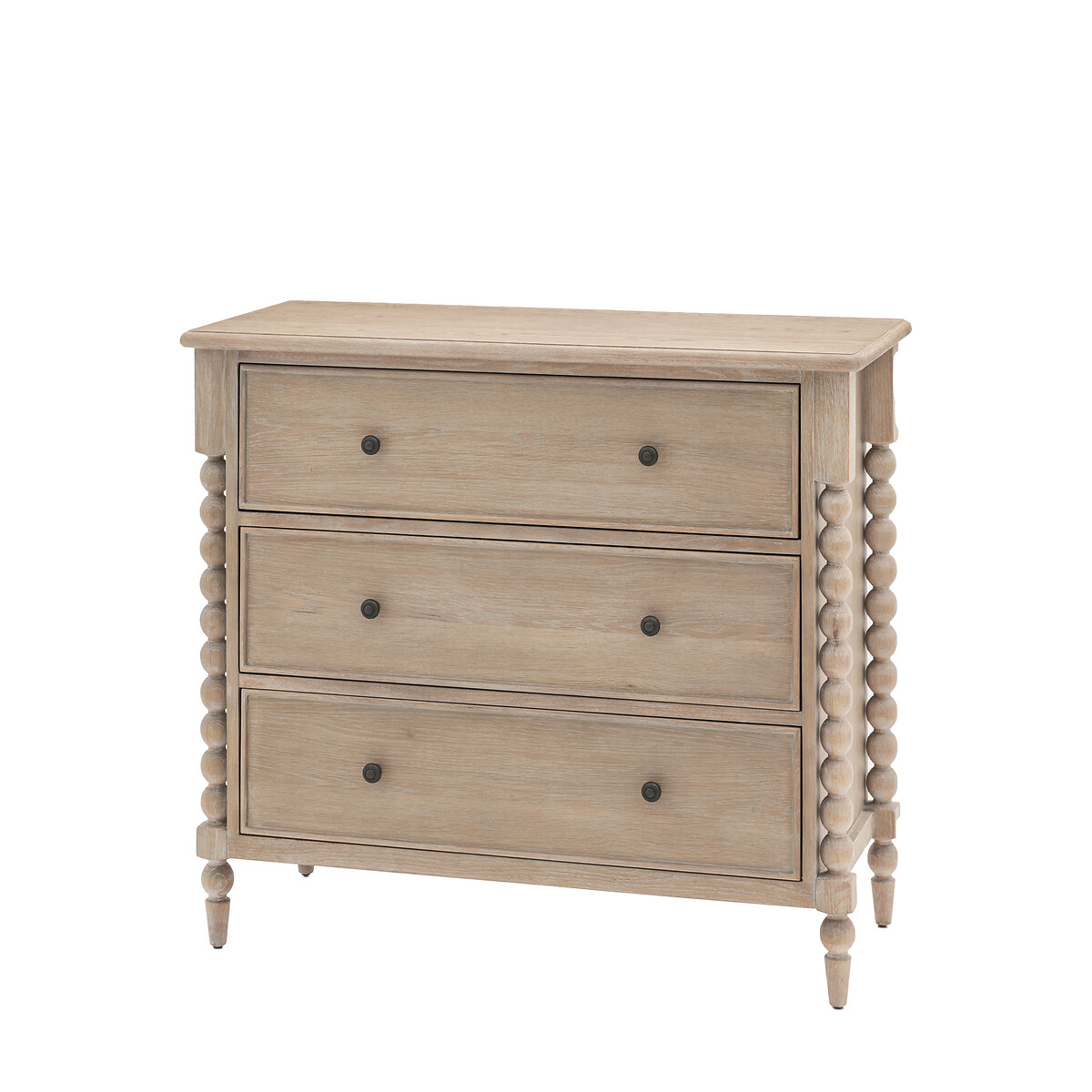 Ames Oak 3 Drawer Chest with Pompom Legs oak, ÉDITÉ