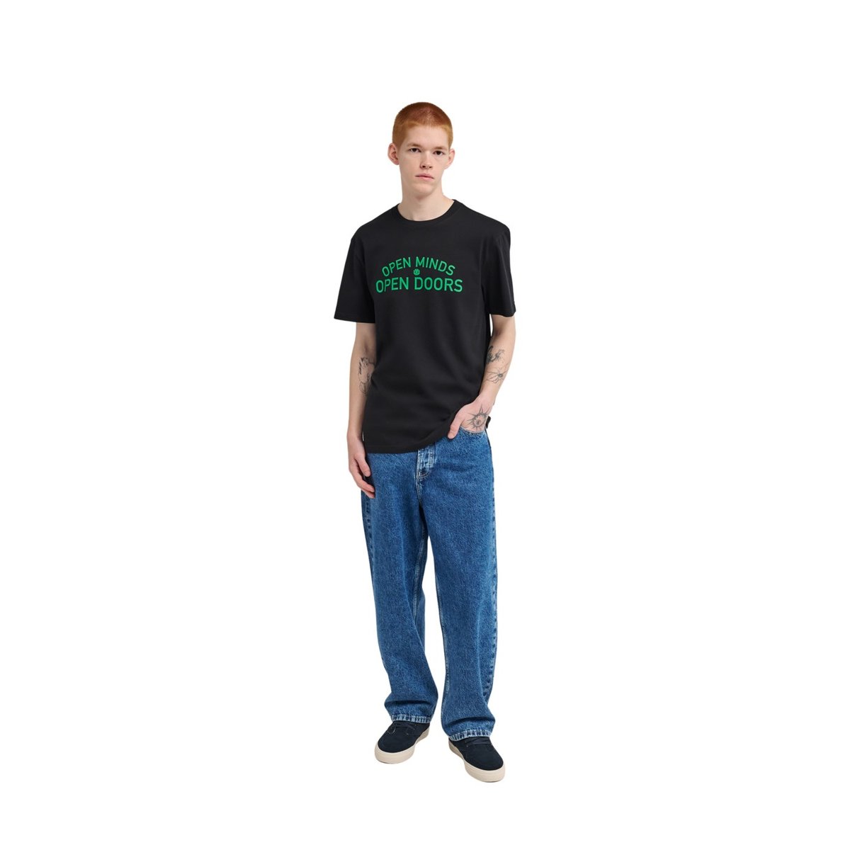 T-Shirt manches courtes OPEN MIND noir flint black, ELEMENT
