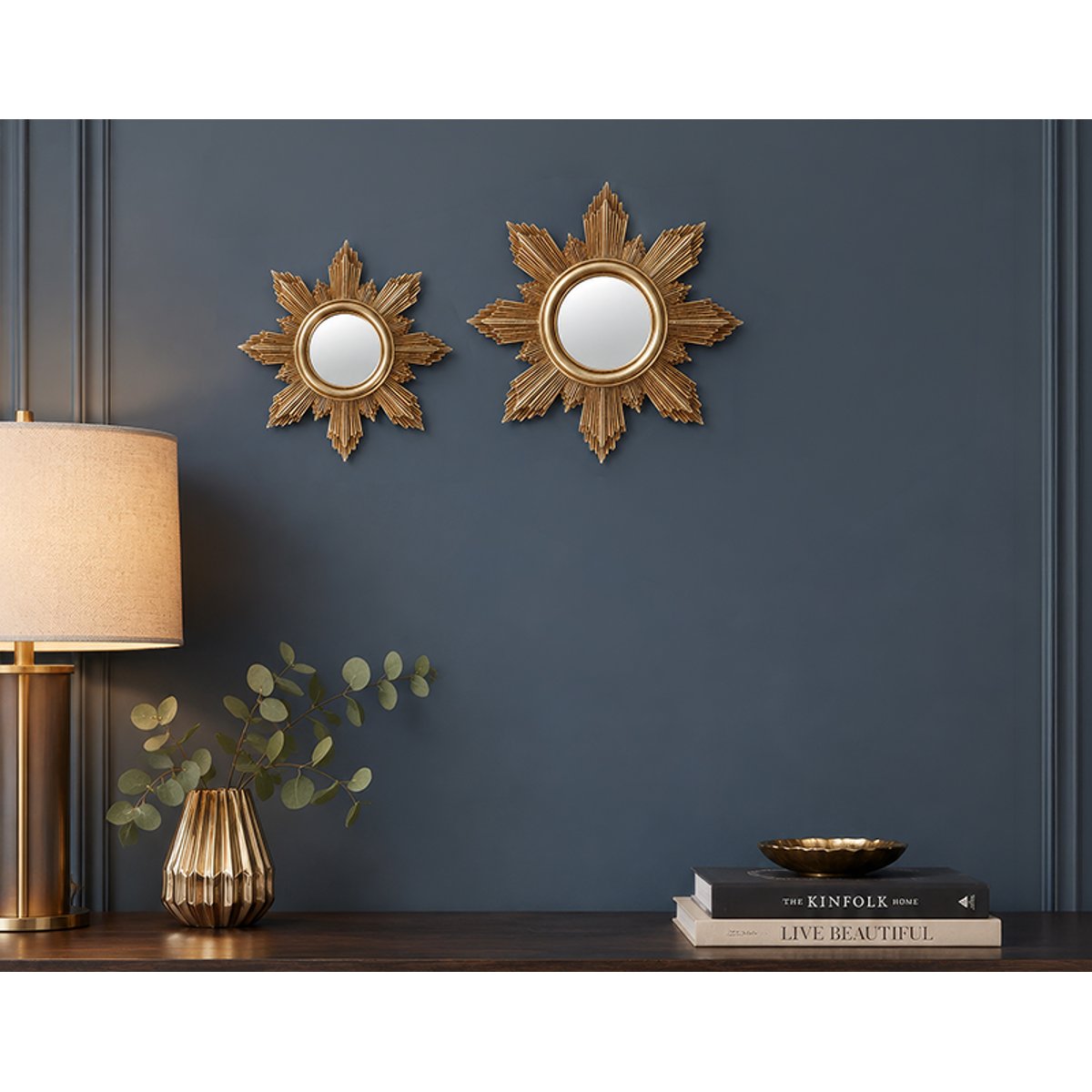Miroir soleil 19cm or, EMDE