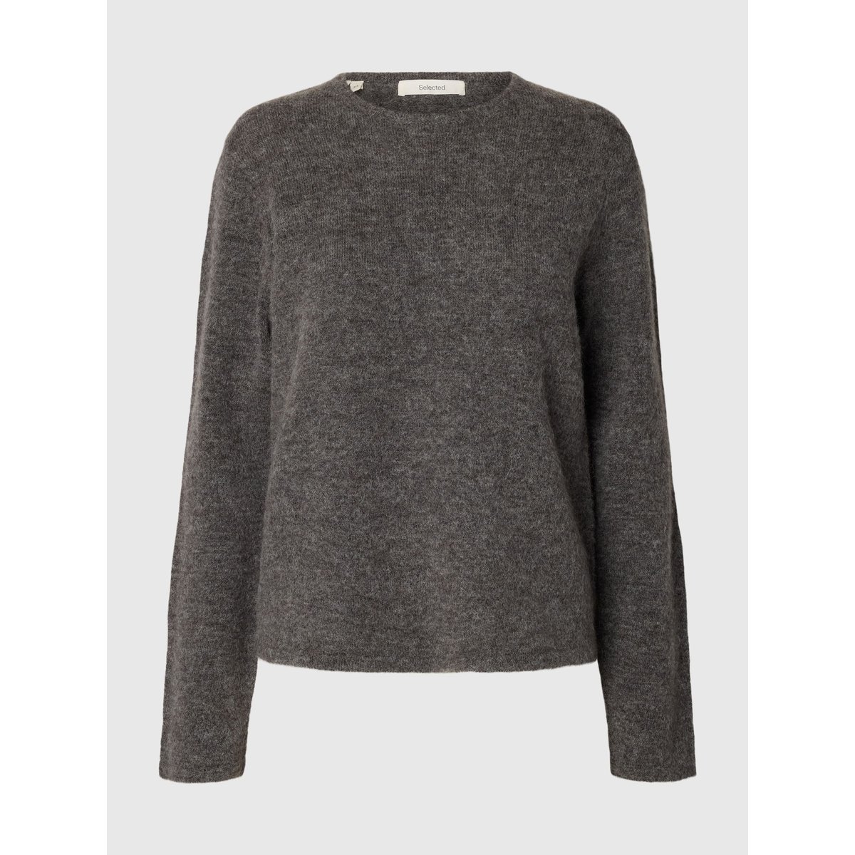 Pull En Maille gris - medium grey melange1, SELECTED